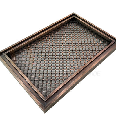 Roter dekorativer BronzeEdelstahl gesponnener Schirm 201 Grad 304 316