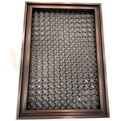 Roter dekorativer BronzeEdelstahl gesponnener Schirm 201 Grad 304 316