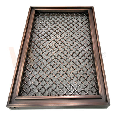 Farbdekorativer Edelstahl Mesh For Home Decoration des Rauten-Form-Gitter-PVD