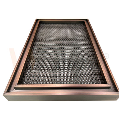 Moderne Beschichtung des Metallentwurfs-Leinwandbindungs-Edelstahl-Maschendraht-0.5mm-8mm PVD