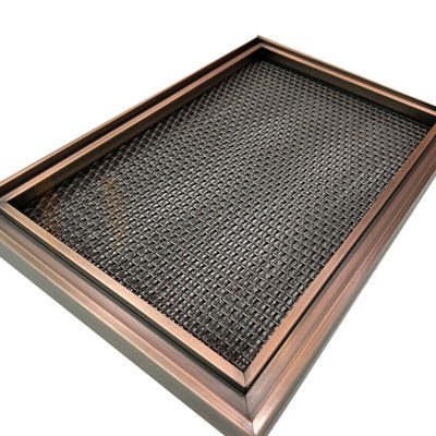 Moderne Beschichtung des Metallentwurfs-Leinwandbindungs-Edelstahl-Maschendraht-0.5mm-8mm PVD