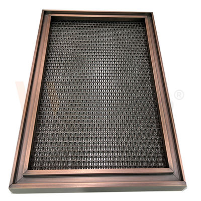 Moderne Beschichtung des Metallentwurfs-Leinwandbindungs-Edelstahl-Maschendraht-0.5mm-8mm PVD