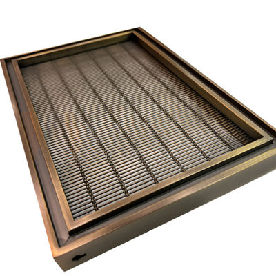 Sondergröße 201 304 316 Material-dekorativer Edelstahl-Draht Mesh Screen With Pvd Color