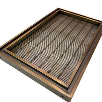 Sondergröße 201 304 316 Material-dekorativer Edelstahl-Draht Mesh Screen With Pvd Color