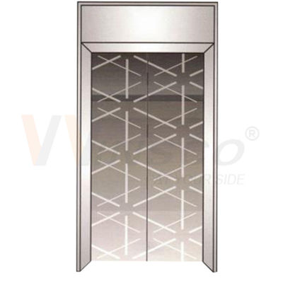 2mm Aufzugs-Edelstahlblech Grey Color Mirror Finished Metal ätzte Muster
