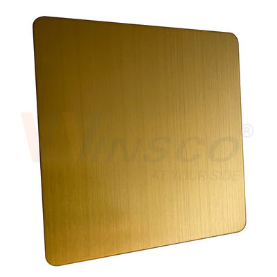 1219mmx2438mm JIS 201 304 316 Titan-Goldedelstahl-Haarstrichblatt