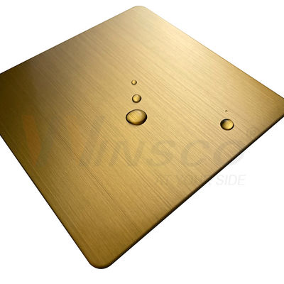 1219mmx2438mm JIS 201 304 316 Titan-Goldedelstahl-Haarstrichblatt