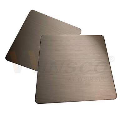 Antikorrosions-Bronzehaarstrichedelstahl AISI 201 Blatt 304 316