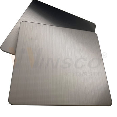 316 Haarstrichedelstahlblech super dekorative SS 201 304 mit Grey Color