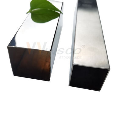 20 mm x 20 mm Edelstahl-Einlog-Quadratrohr