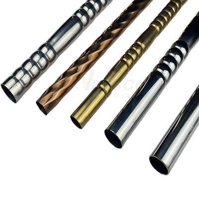 SS verlegten 0.3mm, die dekoratives Edelstahl-Rohr verschiedene Formen Inox 201 das geprägte Muster 304 316 leiten