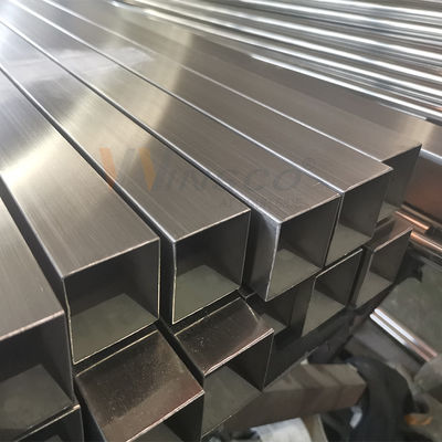 600 Grit Polsterquadratrohr aus Edelstahl AISI 201 304 für dekorative Anwendungen