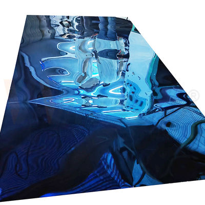 8K Spiegeloberfläche Edelstahl Farbblatt Saphir Blau Inoxplatte SUS 304 304L