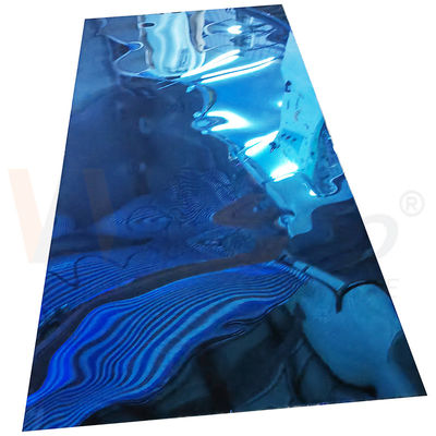 4ft x 8ft Edelstahlplatte 1220mm x 2440mm SS 201 Blaue Edelstahlplatte 3,0mm Dicke