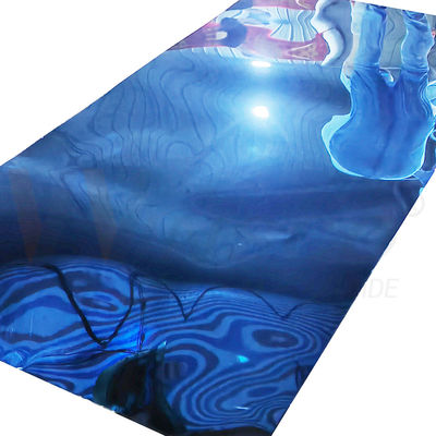 AISI 316 316L Saphir Blau Farbe Beschichtet Edelstahlblech Spiegel Veredelung Anpassen Dicke