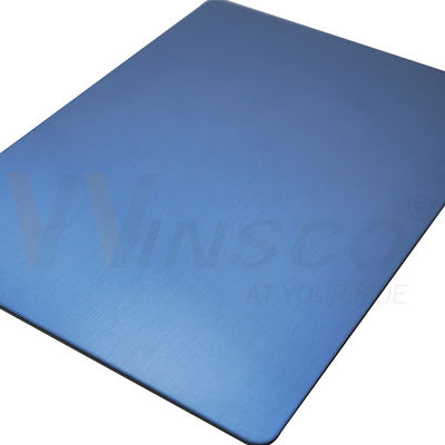 Saphirblaue Haarlinie Veredelung Edelstahlplatte SS 316 gebürsteter Edelstahl Nr. 4 Blatt 0,5 mm 1 mm 2 mm 3 mm