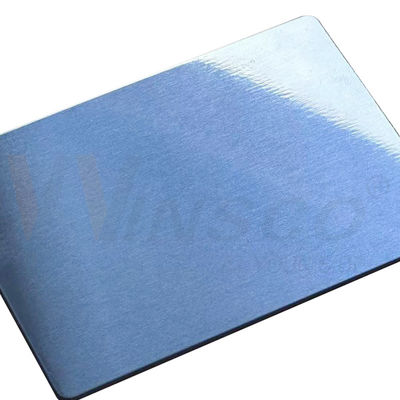 Matte Haarlinie Edelstahlplatte SUS 316 316L 5ftx10ft Saphirblau gebürstete Inoxplatte