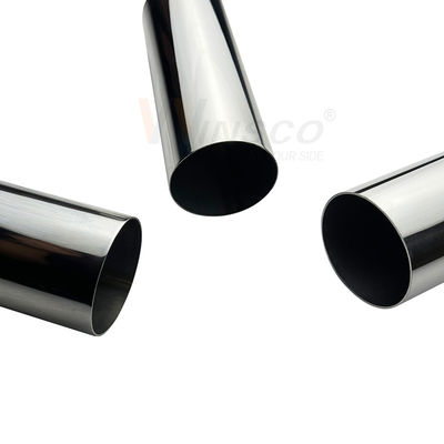 Spiegel Satin Veredelung 1,2 mm-3,5 mm Wanddicke Inox Rundrohr 60,3 mm 2 3/8 'Edelstahl Metallrohr 201 304 316 Grad