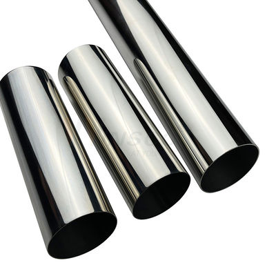 63.5mm 2 1/2' SS 201 304 316 Edelstahl Rundrohr Satin Oberfläche 1,2mm-3,5mm Dicke Inox geschweißte Rohrspiegel
