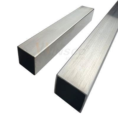 SUS 201 304 316 Spiegel Satin Fertigung Inox geschweißtes Rohr 0,7 mm-3,5 mm Dicke Edelstahl Quadratrohr 40 mmx40 mm