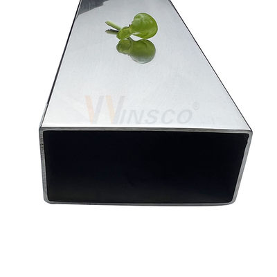 0.8mm-5.0mm Dicke Edelstahl Flachrohr 100mmx50mm Große Größe Edelstahl-Rechteckrohr 201 304 316 Grad