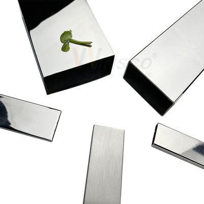 AISI 201 304 316 Spiegel Satin Veredelung 30mmx60mm Größe Edelstahl Inox Rechteckrohr Rohr 0,5mm-2,7mm Dicke