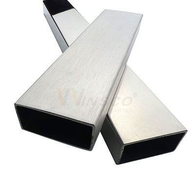 AISI 201 304 316 Rohr aus rostfreiem Stahl 0,5 mm bis 2,7 mm Thcikenss 20 mm x 40 mm Edelstahl-Rechteckrohr