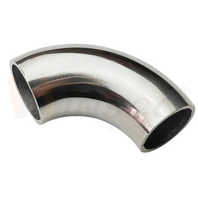 1.2mm 1,5mm Dicke 201 304 316 Grad Spiegel Satin Oberfläche 15.9mm OD Edelstahl Handgelenk Ellenbogen 55mm Bogenlänge