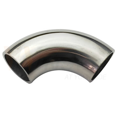 1.2mm 1,5mm Dicke 201 304 316 Grad Spiegel Satin Oberfläche 15.9mm OD Edelstahl Handgelenk Ellenbogen 55mm Bogenlänge