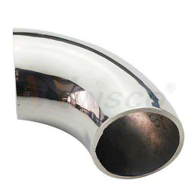 Feinpolierbare Satin-Innox-Baluster-Fittings 201 304 316 Grade 25.4mm 1'' Dia 66mm Bogen aus Edelstahl 90 Grad Ellenbogen