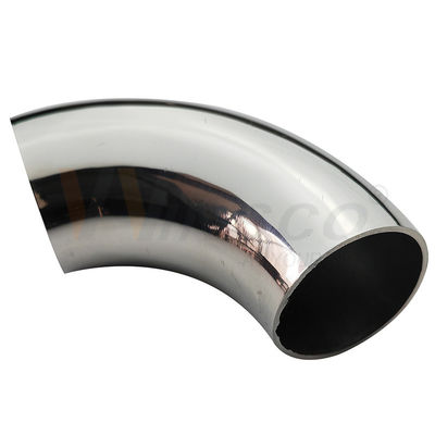 VVINSCO 38,1 mm (1 1/2 Zoll) 90° Edelstahl Handlaufbogen in AISI 201/304/316 mit Spiegel-/Satin-Finish
