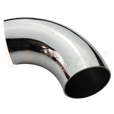 Einfache Installation SS 201 304 316 Spiegel Satin Inox Treppenzubehör 63,5 mm 2 1/2 Zoll OD Edelstahl Handschuh Ellenbogen