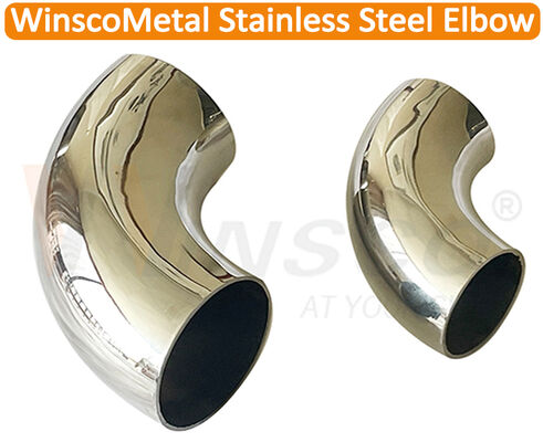 Custom 304 316 Stainless Steel Handrail Elbows for Round Tube Railings