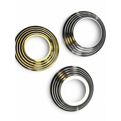 SS 201 304 Edelstahl-Stierteile Silber-Gold-Edelstahl-Handgelenk-Basis-Abdeckung für 19 mm 1'' 2' 63.5 mm Runde Newel Post