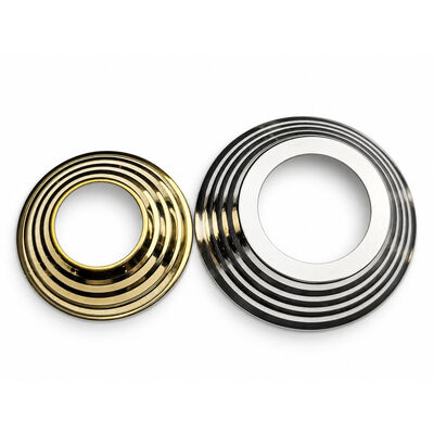 SS 201 304 Edelstahl-Stierteile Silber-Gold-Edelstahl-Handgelenk-Basis-Abdeckung für 19 mm 1'' 2' 63.5 mm Runde Newel Post
