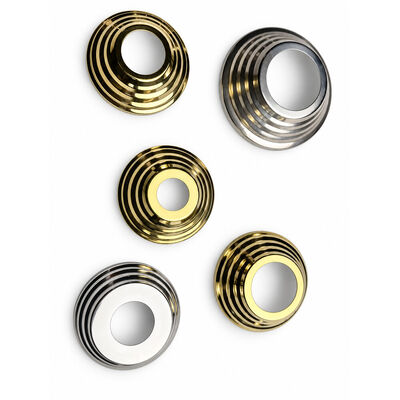 SS 201 304 Edelstahl-Stierteile Silber-Gold-Edelstahl-Handgelenk-Basis-Abdeckung für 19 mm 1'' 2' 63.5 mm Runde Newel Post