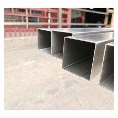 50x50mm Satin gebürstete Edelstahlquadratröhre 201 304 316, 1,2 ∼ 3,5 mm Wanddicke