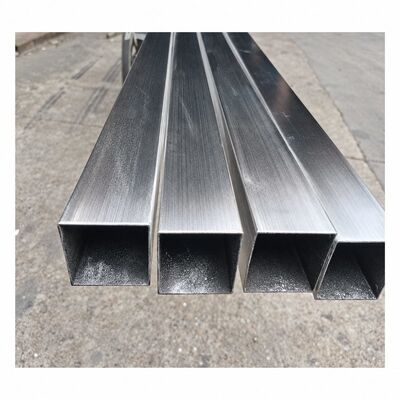 50x50mm Satin gebürstete Edelstahlquadratröhre 201 304 316, 1,2 ∼ 3,5 mm Wanddicke