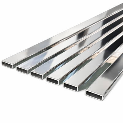 30x10mm SUS 304 316 201 8K Spiegel poliertes Edelstahl-Rechteckrohr für Badezimmermöbel und -dekoration