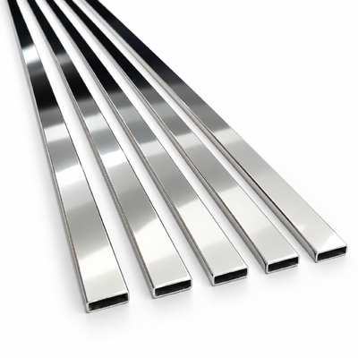 30x10mm SUS 304 316 201 8K Spiegelpolierter Edelstahl Rechteckrohr für Badezimmermöbel