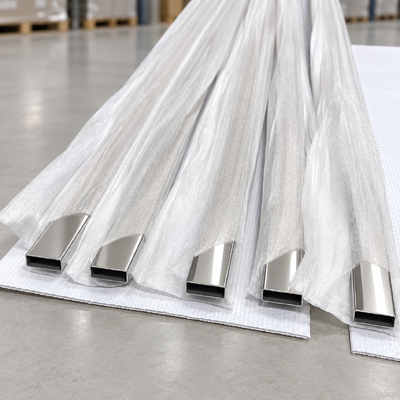 30x10mm SUS 304 316 201 8K Spiegelpolierter Edelstahl Rechteckrohr für Badezimmermöbel