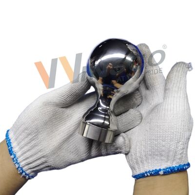 Grade 304 316 Edelstahl Treppenbefestigungen 80mm Dia Edelstahl Dekorationsgeländer Kugel für 50,8mm 2 Zoll Rundrohr