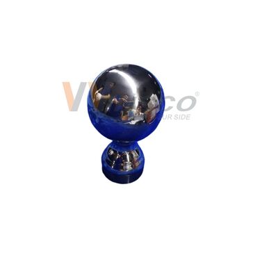 Grade 304 316 Edelstahl Treppenbefestigungen 80mm Dia Edelstahl Dekorationsgeländer Kugel für 50,8mm 2 Zoll Rundrohr