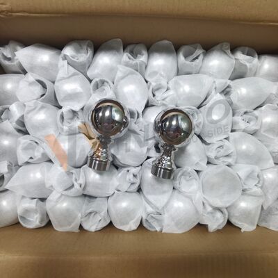 Grade 304 316 Edelstahl Treppenbefestigungen 80mm Dia Edelstahl Dekorationsgeländer Kugel für 50,8mm 2 Zoll Rundrohr