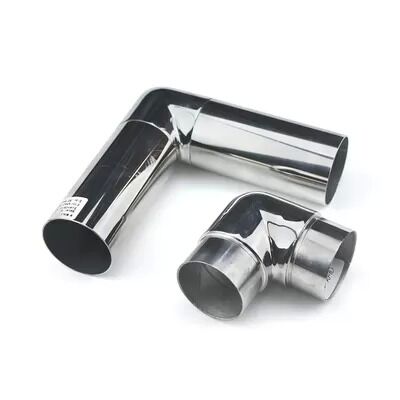 SS201, SS304 & SS316 Edelstahl 90° Kurzer Handlaufbogen für 25,4–50,8 mm Rundrohre