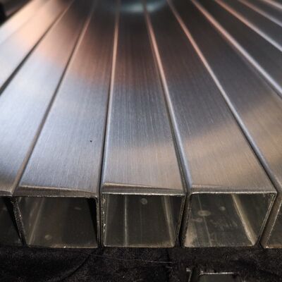 SUS 201 304 316 Spiegel Satin Fertigung Inox geschweißtes Rohr 0,7 mm-3,5 mm Dicke Edelstahl Quadratrohr 40 mmx40 mm