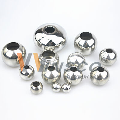 201 304 316 Stainless Steel Drilled Hollow Ball with Custom Surface Finishes and Wide Range of Sizes for Railing & Handrail Fittings