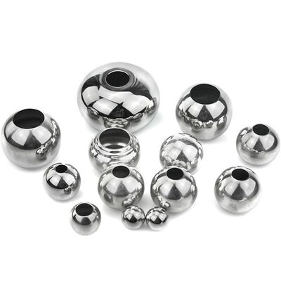 201 304 316 Stainless Steel Drilled Hollow Ball with Custom Surface Finishes and Wide Range of Sizes for Railing & Handrail Fittings