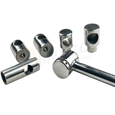 304/316 Stainless Steel Tube Connector Cross Bar Holder for Railing & Handrail Systems