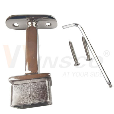 Square Tube Stainless Steel Handrail Bracket Railing Support Saddle| Winsco Metal VA113